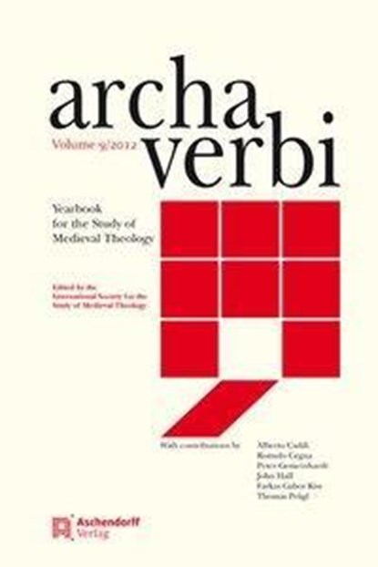Archa Verbi, Volumen 9-2012, Internationale Gesellschaft Fur Theologi - Gebonden - 9783402102299