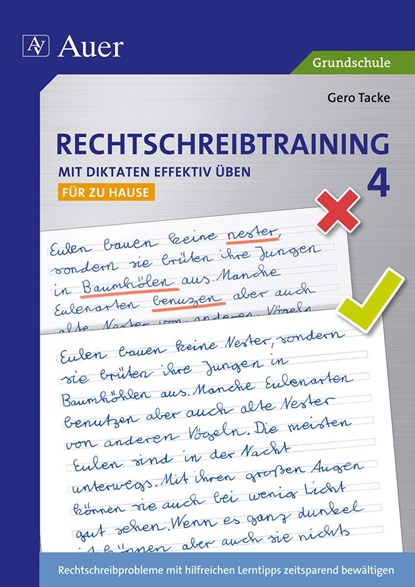 Rechtschreibtraining: Mit Diktaten effektiv üben 4, Gero Tacke - Paperback - 9783403070894