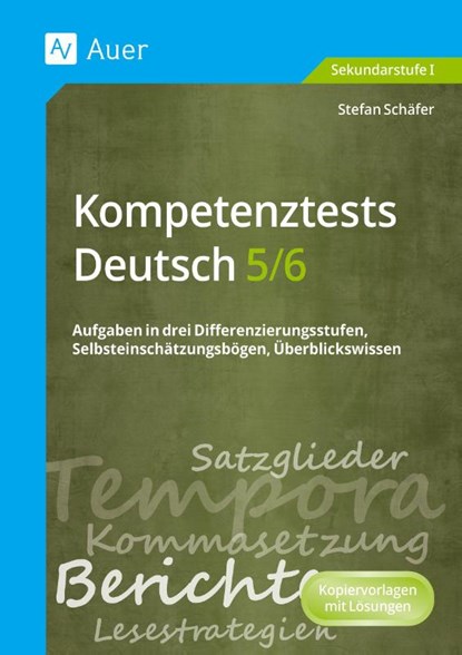 Kompetenztests Deutsch 5-6, Stefan Schäfer - Gebonden - 9783403071341
