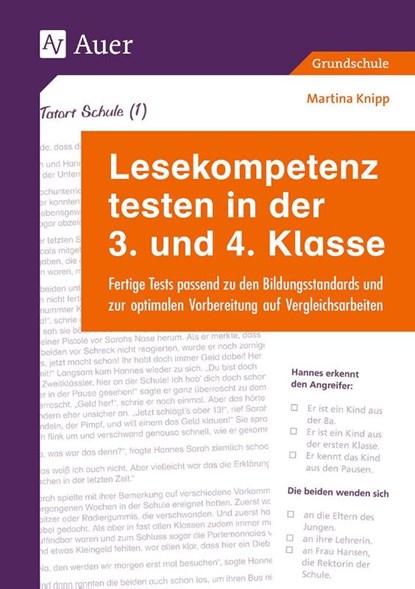 Lesekompetenz testen in der 3. und 4. Klasse, Martina Knipp - Gebonden - 9783403085232