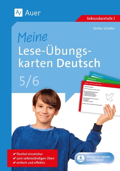 Meine Lese-Übungskarten Deutsch 5-6, Stefan Schäfer - Paperback - 9783403089087