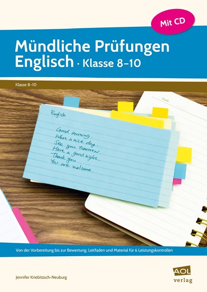 Mündliche Prüfungen Englisch - Klasse 8-10, Jennifer Kriebitzsch-Neuburg - Paperback - 9783403104360