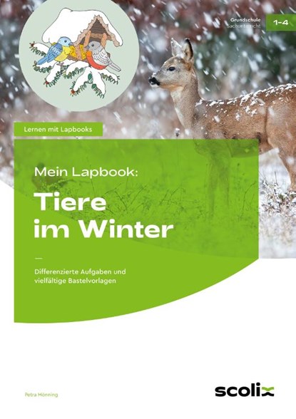 Mein Lapbook: Tiere im Winter, Petra Mönning - Gebonden - 9783403107811