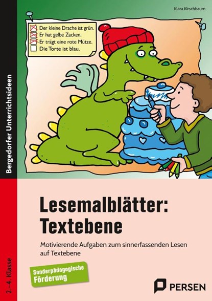 Lesemalblätter: Textebene, Klara Kirschbaum - Gebonden - 9783403205494