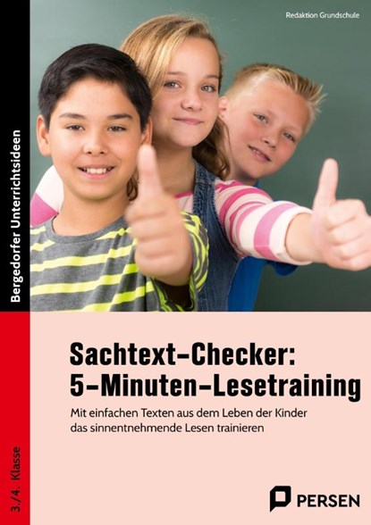 Sachtext-Checker: 5-Minuten-Lesetraining - GS, niet bekend - Gebonden - 9783403212003