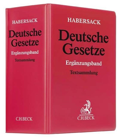 Deutsche Gesetze Ergänzungsband (mit Fortsetzungsnotierung). Inkl. 77. Ergänzungslieferung, Mathias Habersack - Losbladig - 9783406488597