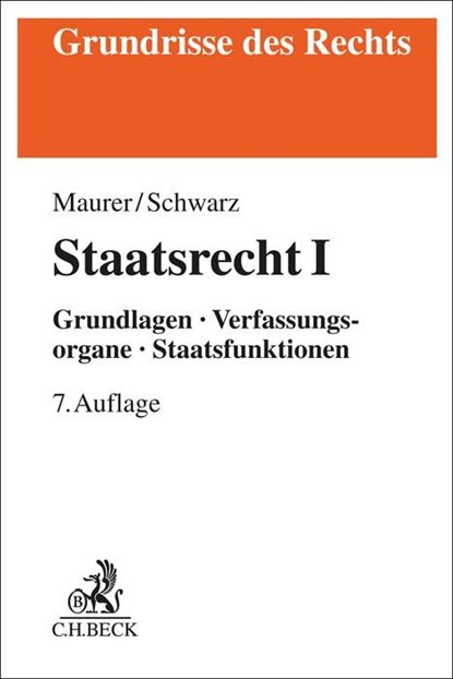 Staatsrecht I, Hartmut Maurer - Paperback - 9783406645822