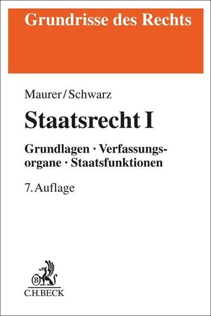 Staatsrecht I, Hartmut Maurer - Paperback - 9783406645822