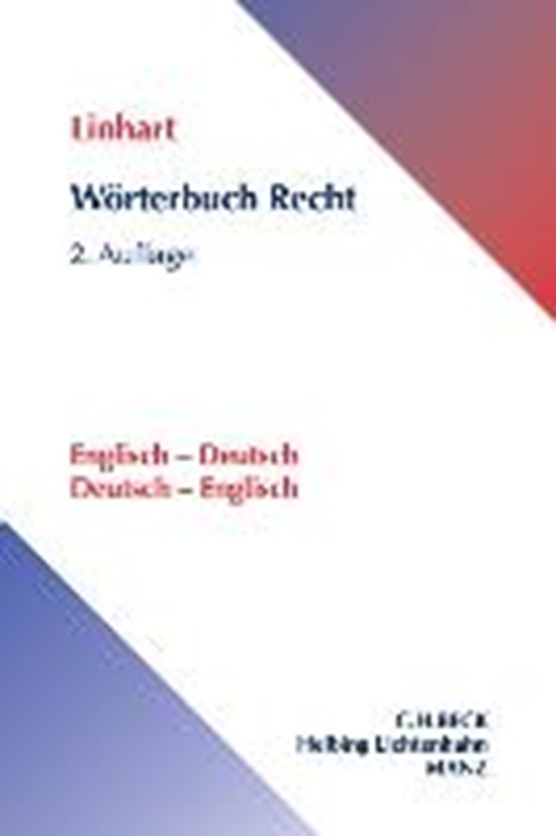 Wörterbuch Recht. Englisch-Deutsch / Deutsch-Englisch