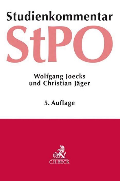 Strafprozessordnung, Wolfgang Joecks ; Christian Jäger - Paperback - 9783406725197