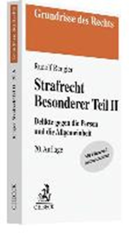 Rengier, R: Strafrecht Besonderer Teil II, RENGIER,  Rudolf - Paperback - 9783406728198