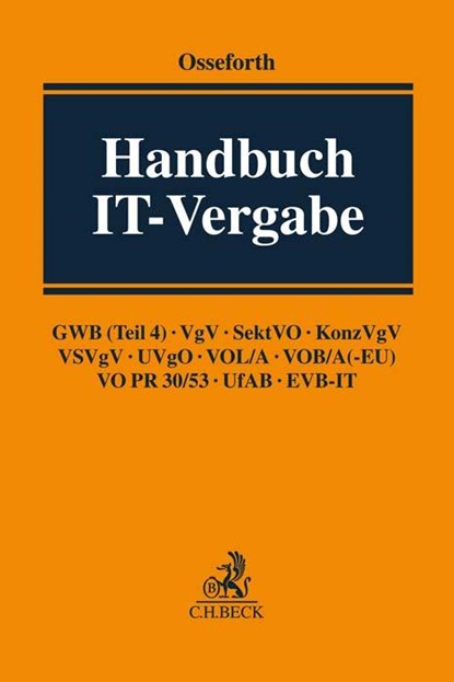 Handbuch IT-Vergabe, Tobias Osseforth - Gebonden - 9783406751448