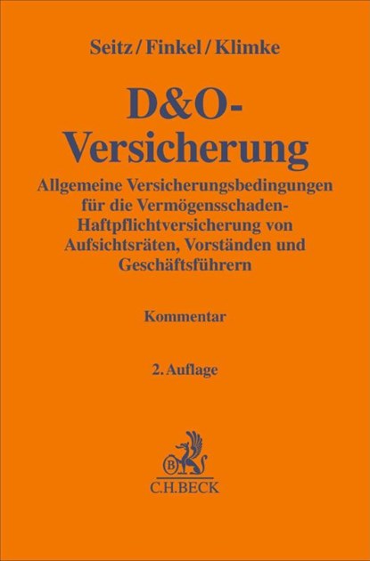 D&O-Versicherung, Björn Seitz ; Jan Dembski ; Bastian Finkel ; Franz König - Gebonden - 9783406762185