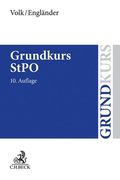 Grundkurs StPO, Klaus Volk ; Armin Engländer - Paperback - 9783406772993