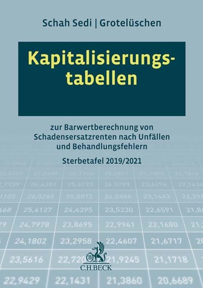 Kapitalisierungstabellen, Cordula Schah Sedi ; Frank Grotelüschen - Paperback - 9783406785733
