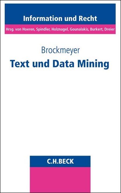 Text und Data Mining, Henning Brockmeyer - Paperback - 9783406789052