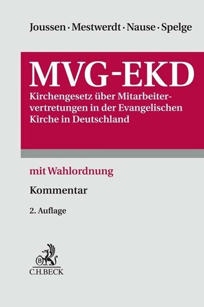 MVG-EKD, Jacob Joussen ; Wilhelm Mestwerdt ; Helmut Nause - Gebonden - 9783406792199