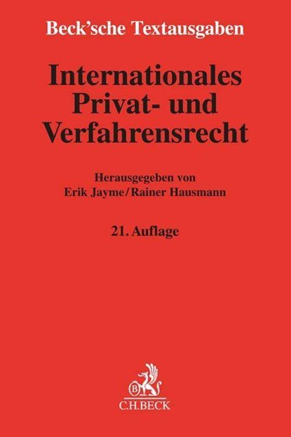 Internationales Privat- und Verfahrensrecht, Erik Jayme ;  Rainer Hausmann - Paperback - 9783406794315