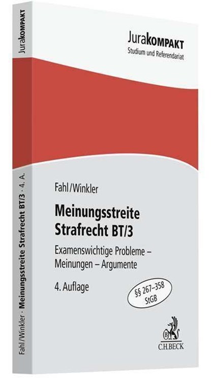 Meinungsstreite Strafrecht BT/3, Christian Fahl ;  Klaus Winkler - Paperback - 9783406797767