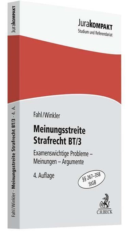 Meinungsstreite Strafrecht BT/3, Christian Fahl ; Klaus Winkler - Paperback - 9783406797767