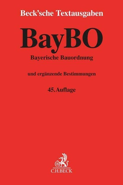 Bayerische Bauordnung, niet bekend - Paperback - 9783406809538