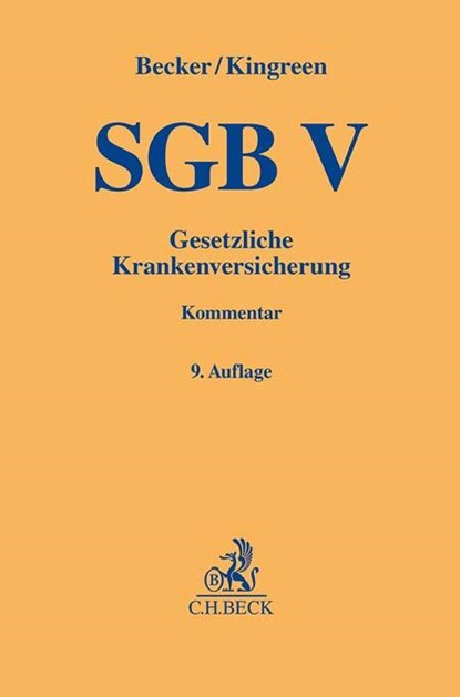 SGB V, Ulrich Becker ; Thorsten Kingreen - Gebonden - 9783406810367