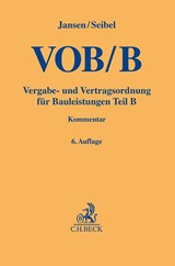 VOB/B - Günther Arnold Jansen ; Mark Seibel - 9783406817502