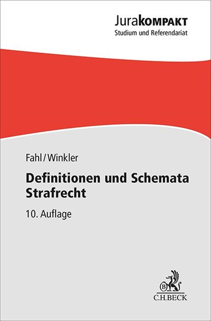 Definitionen und Schemata Strafrecht, Christian Fahl ;  Klaus Winkler - Paperback - 9783406819414