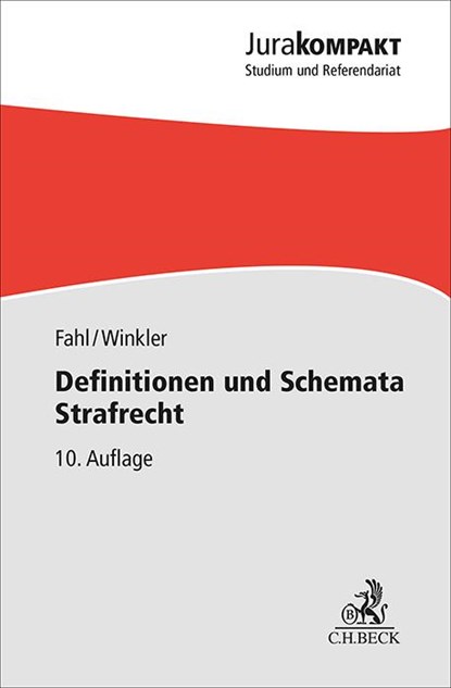 Definitionen und Schemata Strafrecht, Christian Fahl ; Klaus Winkler - Paperback - 9783406819414