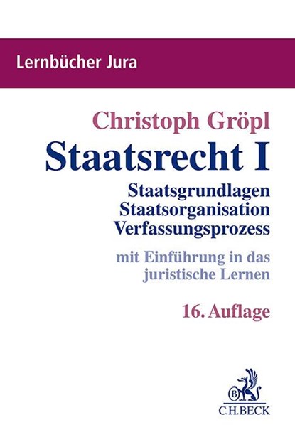 Staatsrecht I, Christoph Gröpl - Paperback - 9783406823619
