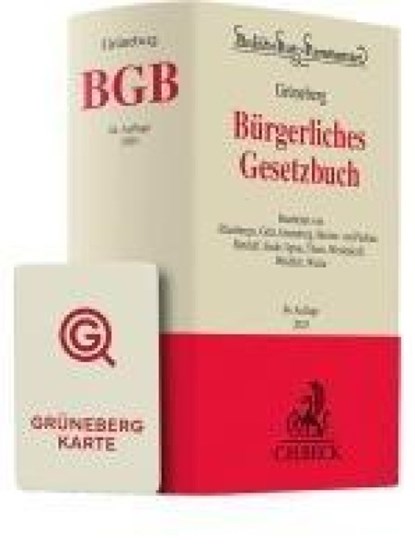 Grüneberg BGB Chat-Book 2025, niet bekend - Paperback - 9783406832000