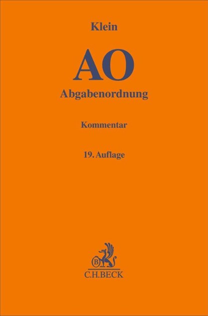 Abgabenordnung. AO, niet bekend - Gebonden - 9783406832055