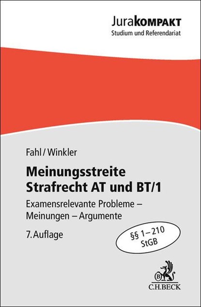 Meinungsstreite Strafrecht AT und BT/1, Christian Fahl ; Klaus Winkler - Paperback - 9783406834707