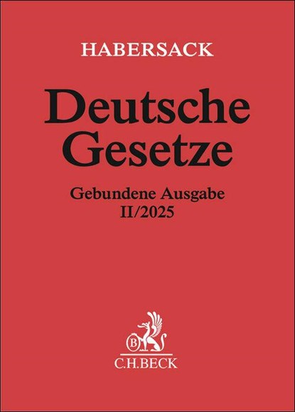 Deutsche Gesetze Gebundene Ausgabe II/2025, Mathias Habersack ; Heinrich Schönfelder - Gebonden - 9783406835452
