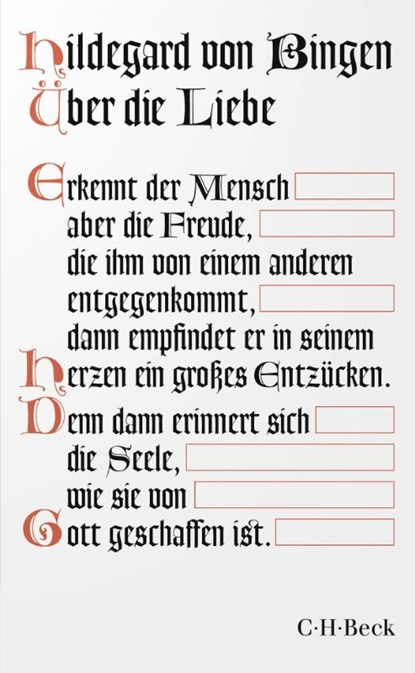 Über die Liebe, Hildegard Von Bingen - Paperback - 9783406837326