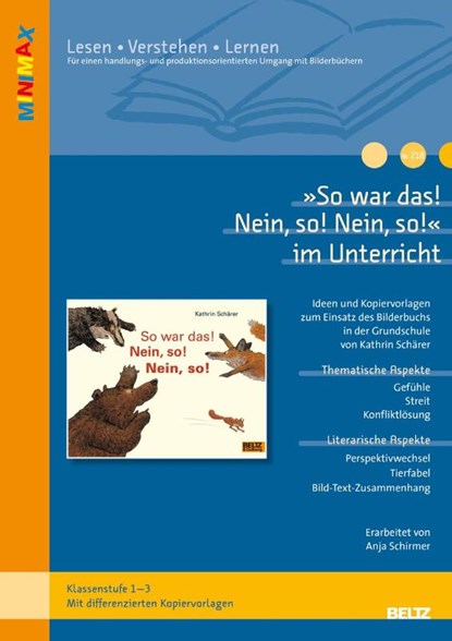 'So war das! Nein, so! Nein, so!' im Unterricht, Anja Schirmer - Gebonden - 9783407823953