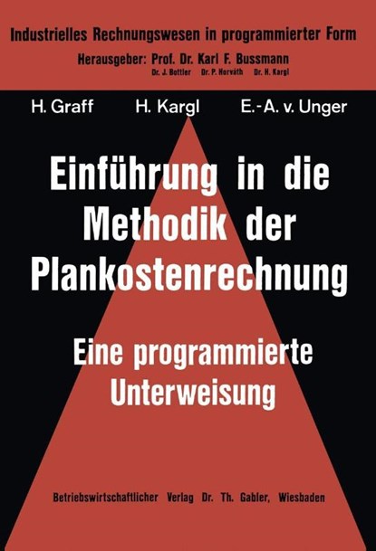 Einfuhrung in Die Methodik Der Plankostenrechnung, Helmut Graff - Paperback - 9783409260213