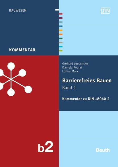 Barrierefreies Bauen 2 - Kommentar zur DIN 18040-2, Gerhard Loeschcke ; Lothar Marx ; Daniela Pourat - Gebonden - 9783410206521