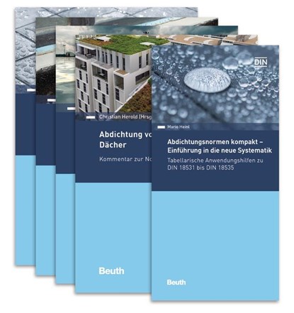 Abdichtung von Bauwerken komplett - 5 Titel, Mario Heinl ; Rainer Henseleit ; Christian Herold ; Detlef J. Honsinger - Paperback - 9783410298823