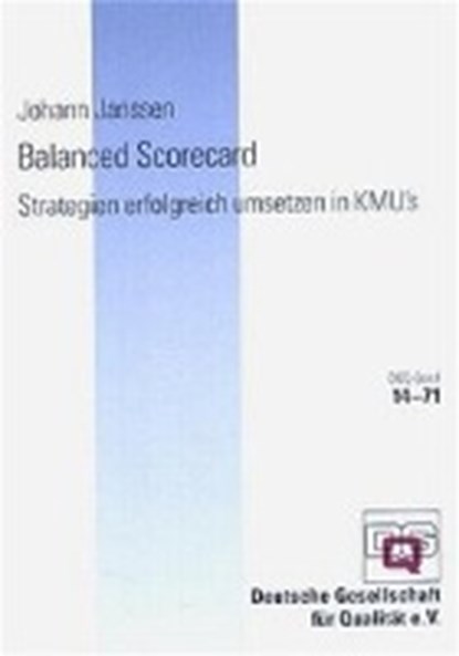 Balanced Scorecard, JANSSEN,  J. - Paperback - 9783410329640