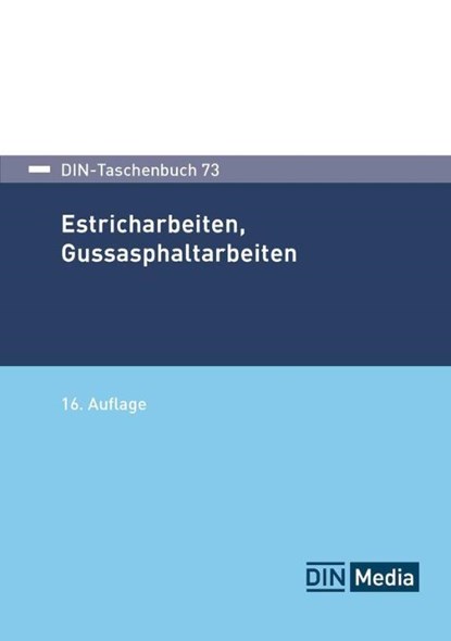 DIN-Taschenbuch 73, DIN e. V. - Paperback - 9783410396932