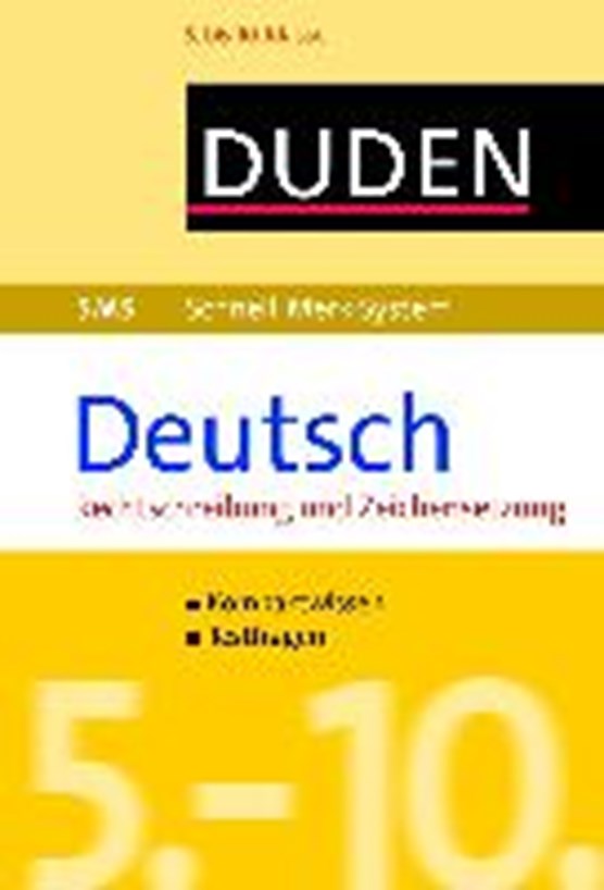SMS Deutsch - Rechtschreibung und Zeichensetzung 5.-10. Klasse