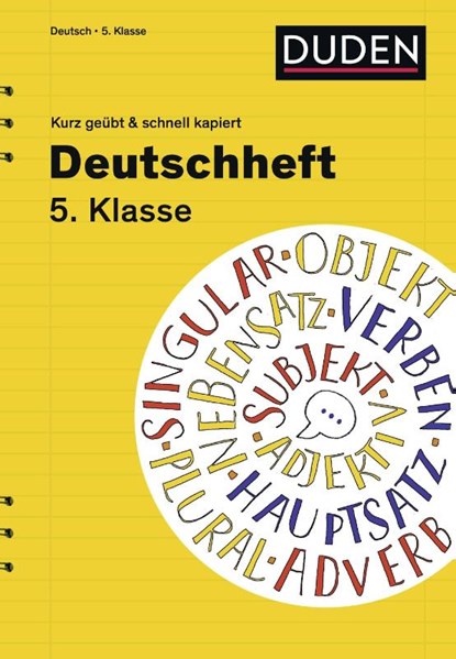 Deutschheft 5. Klasse - kurz geübt & schnell kapiert, Diethard Lübke - Paperback - 9783411871353