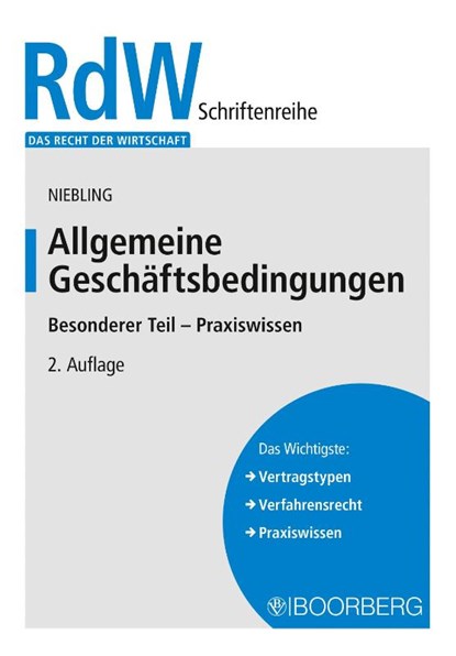 Allgemeine Geschäftsbedingungen, Jürgen Niebling - Paperback - 9783415073456