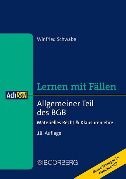 Allgemeiner Teil des BGB, Winfried Schwabe - Paperback - 9783415077263