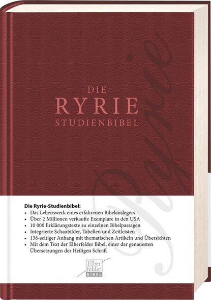 Ryrie-Studienbibel - ital. Kunstleder, Charles C. Ryrie - Paperback - 9783417253511