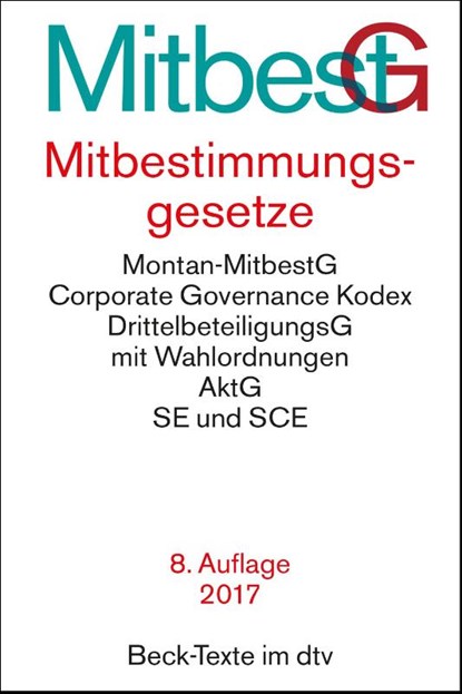 Mitbestimmungsgesetze, niet bekend - Paperback - 9783423055246