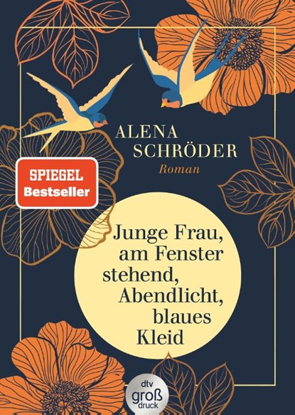 Junge Frau, am Fenster stehend, Abendlicht, blaues Kleid, Alena Schröder - Paperback - 9783423250290