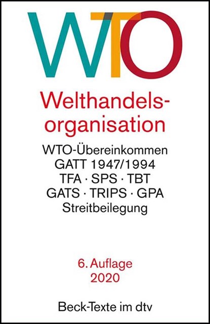 Welthandelsorganisation, niet bekend - Paperback - 9783423530118
