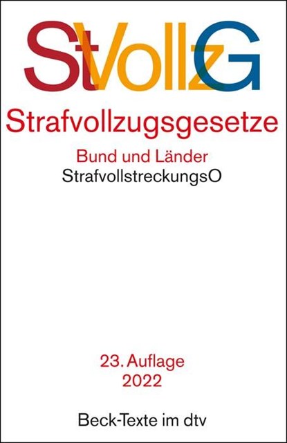 Strafvollzugsgesetze, niet bekend - Paperback - 9783423530156